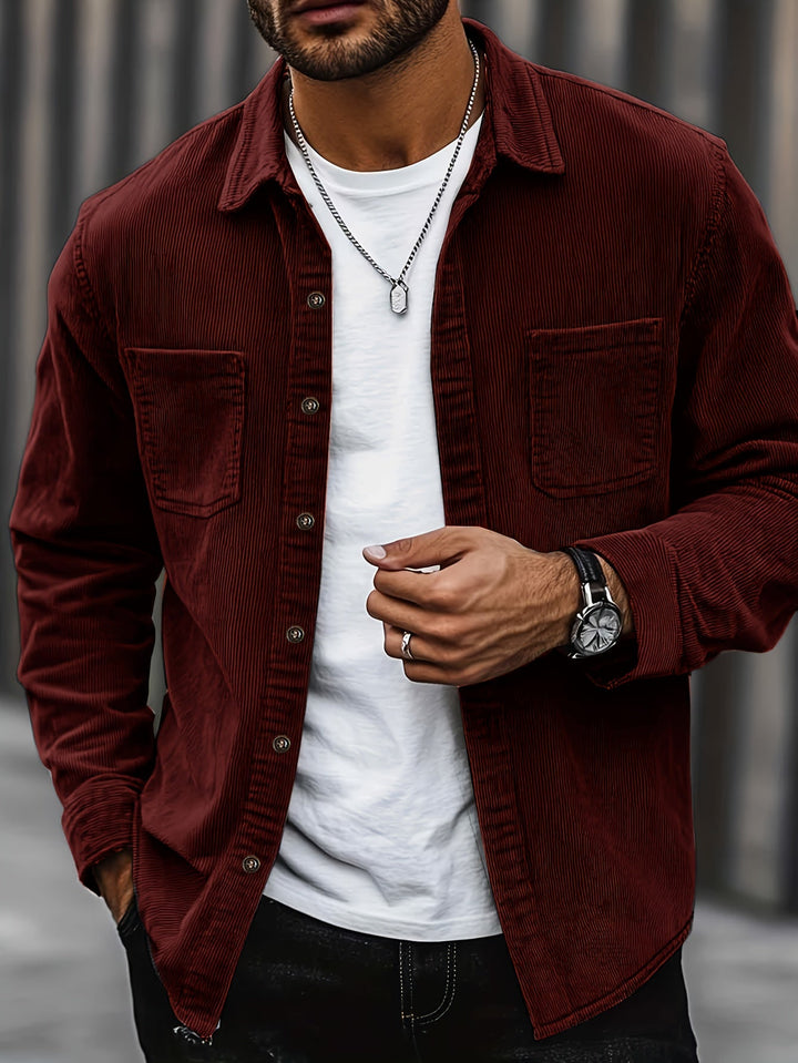 Brandon | Ribbed Textured Overshirt