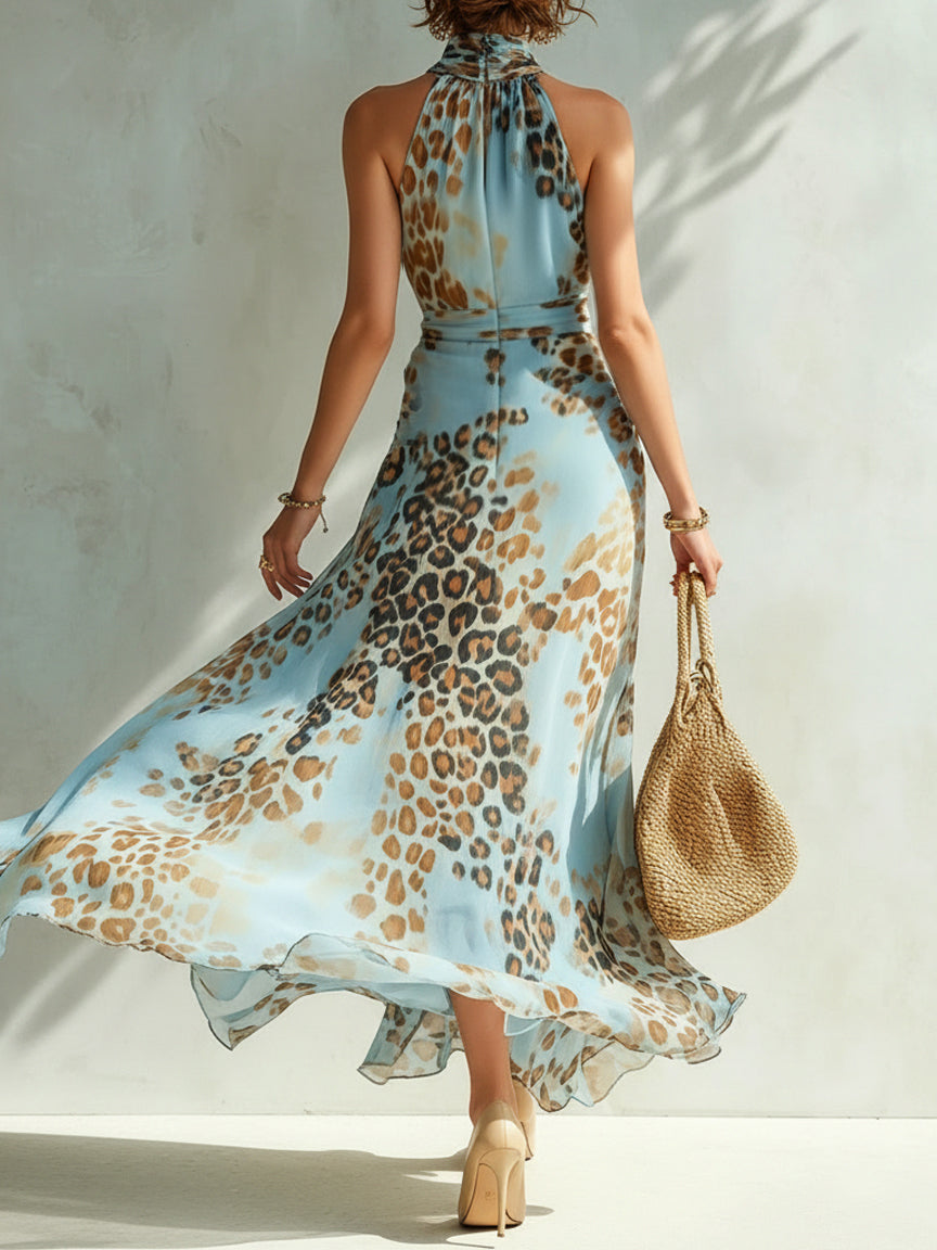 Dahlia  | Glamorous Dress with Animal Print