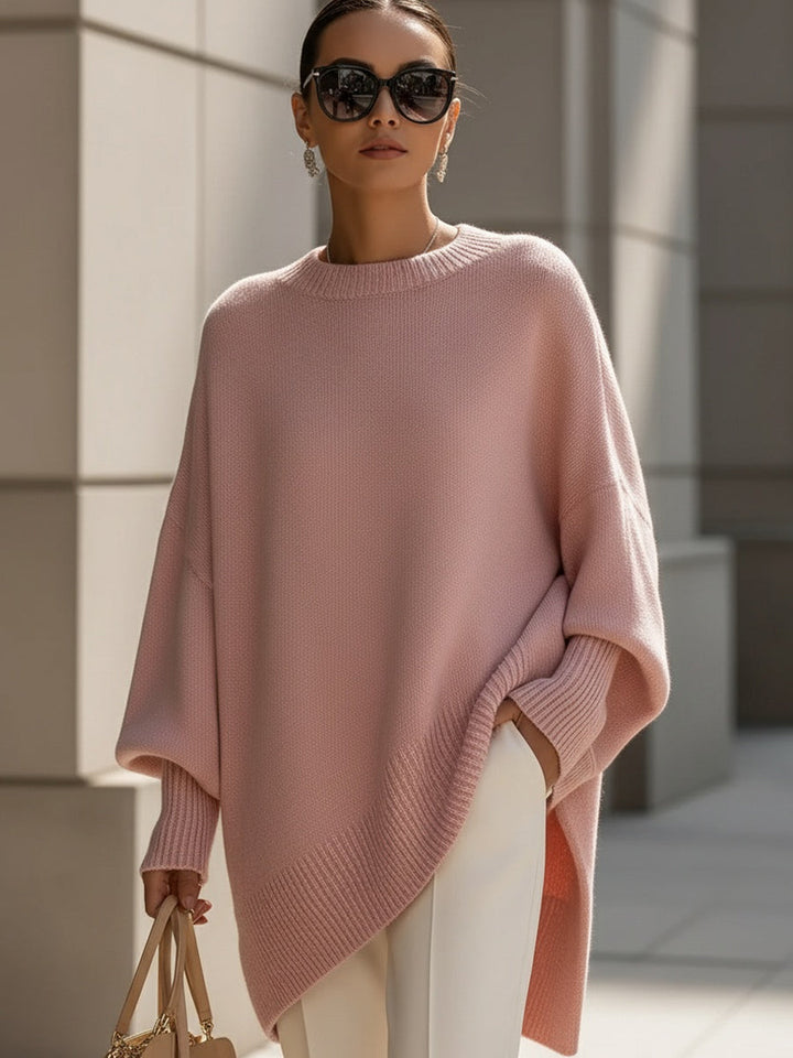 Katherine | Oversized Knit Poncho Sweater