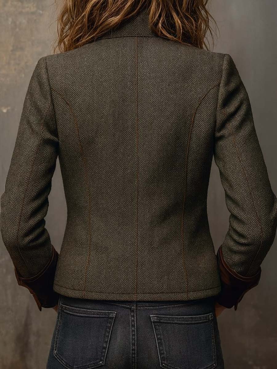 Romina | Heritage Herringbone Jacket