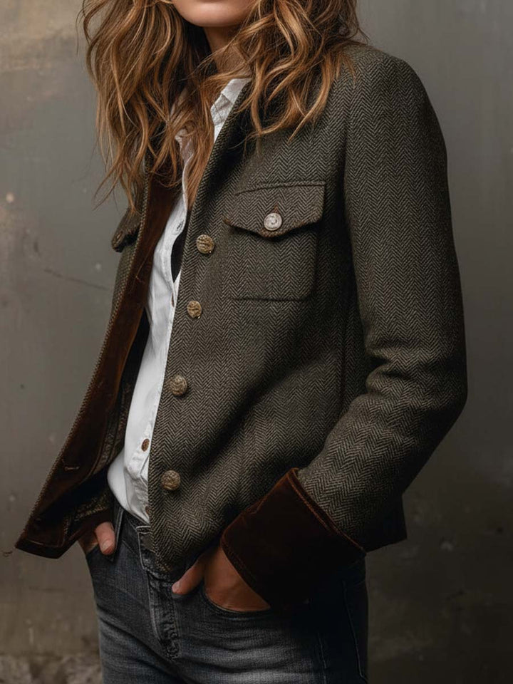 Romina | Heritage Herringbone Jacket