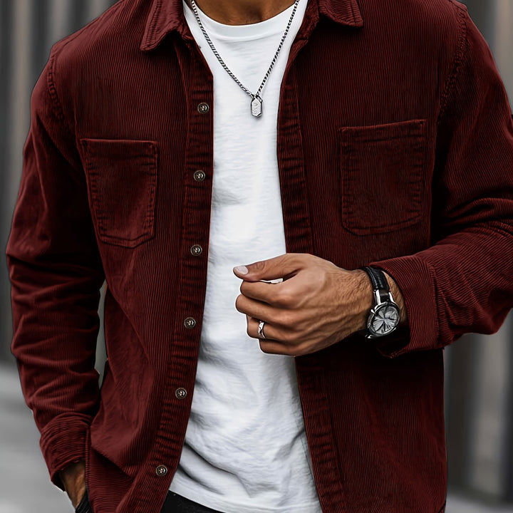 Brandon | Ribbed Textured Overshirt