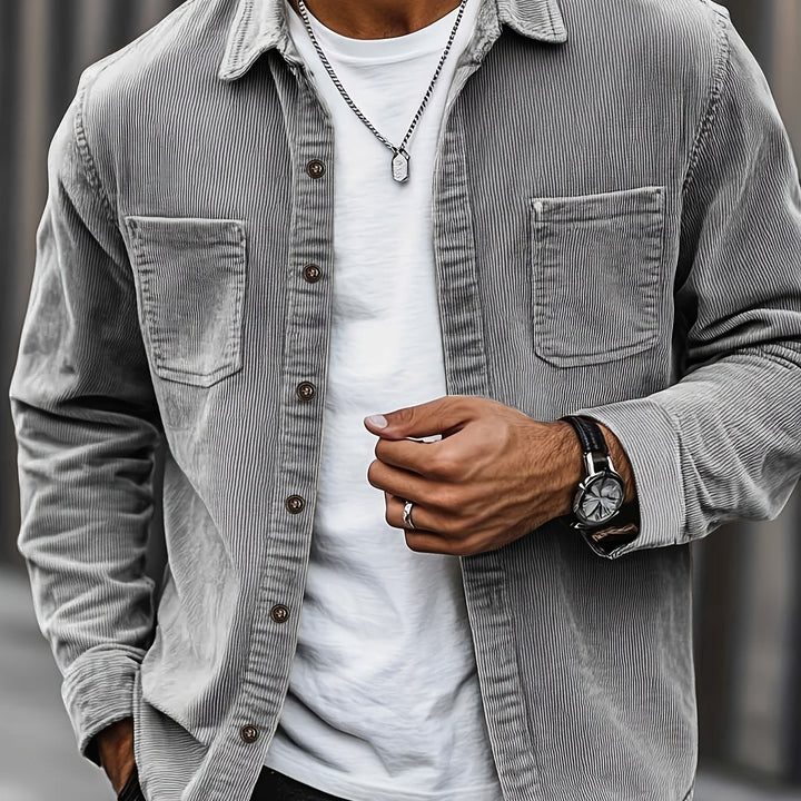 Brandon | Ribbed Textured Overshirt
