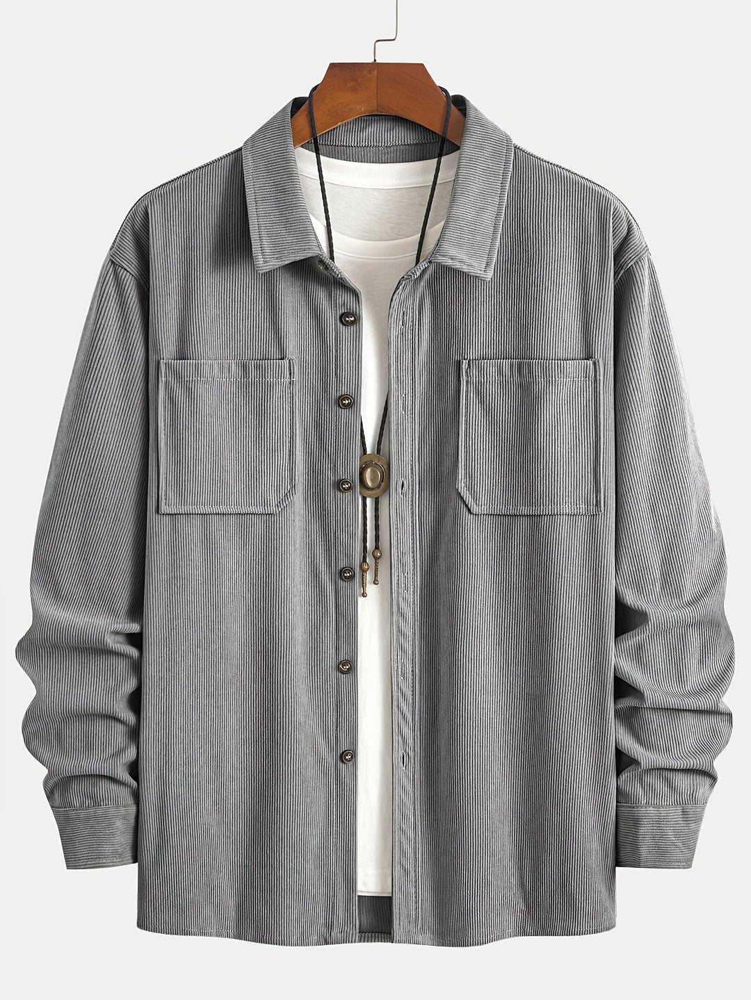 Brandon | Ribbed Textured Overshirt