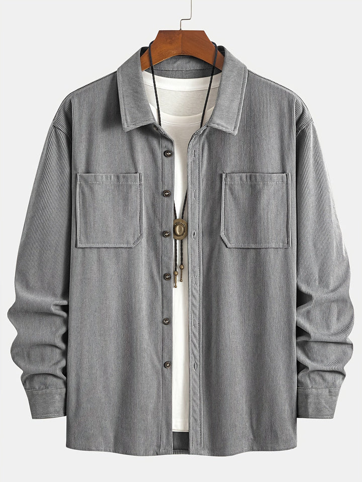 Brandon | Ribbed Textured Overshirt