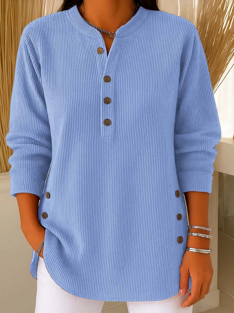 Evy | Button Henley-Tunic