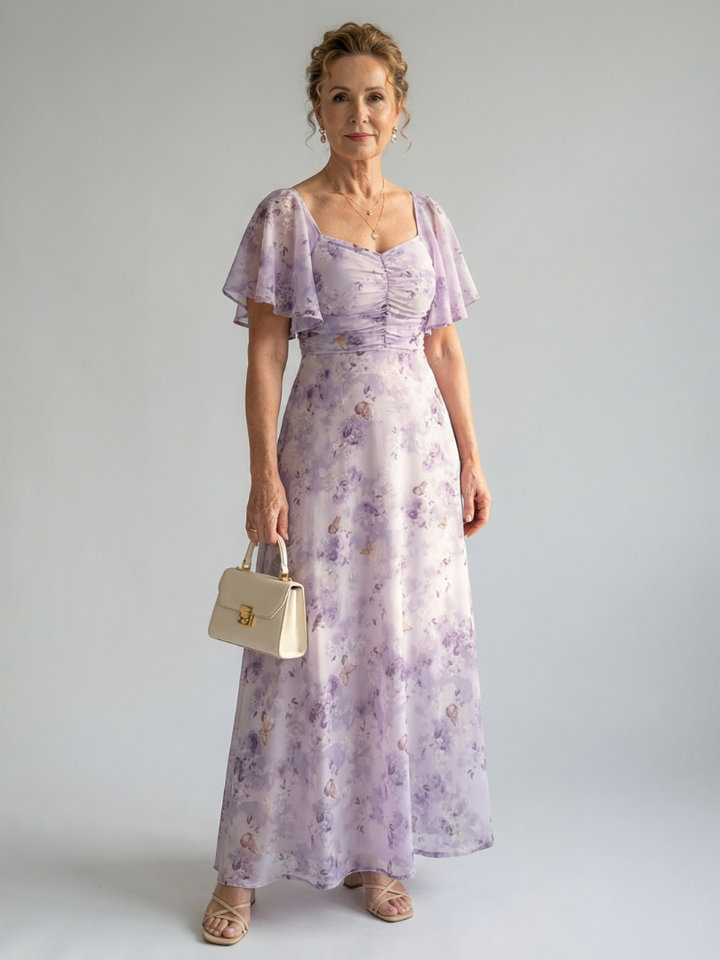 Vaelis | Midi Dress with Flared Sleeves