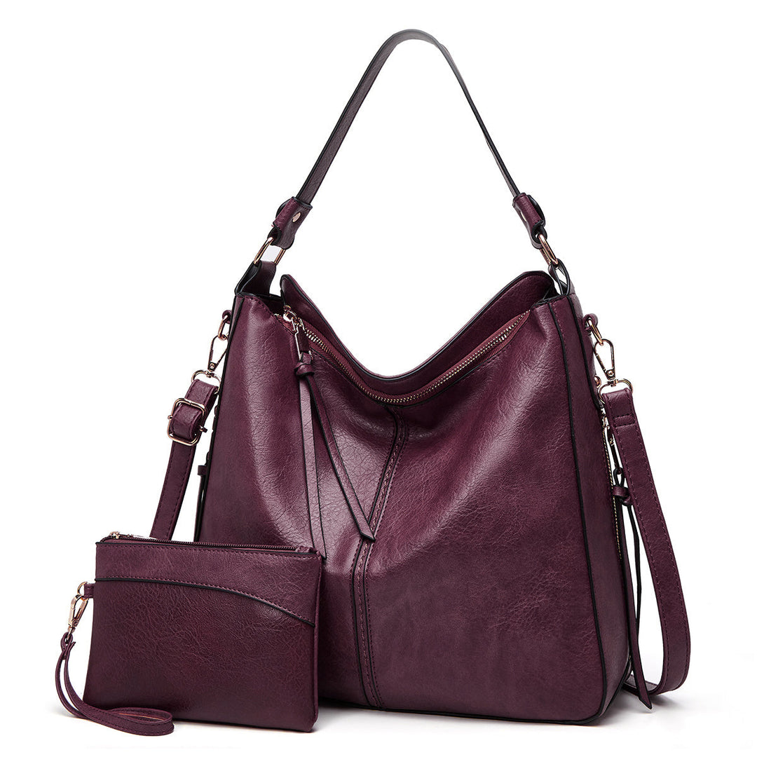 Victoria | Luxury Leather Anti-Theft Hobo Handbag + FREE Pouch Wallet