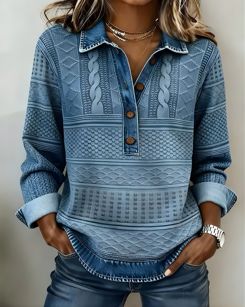 Rhian | Half-Button Collared Pullover