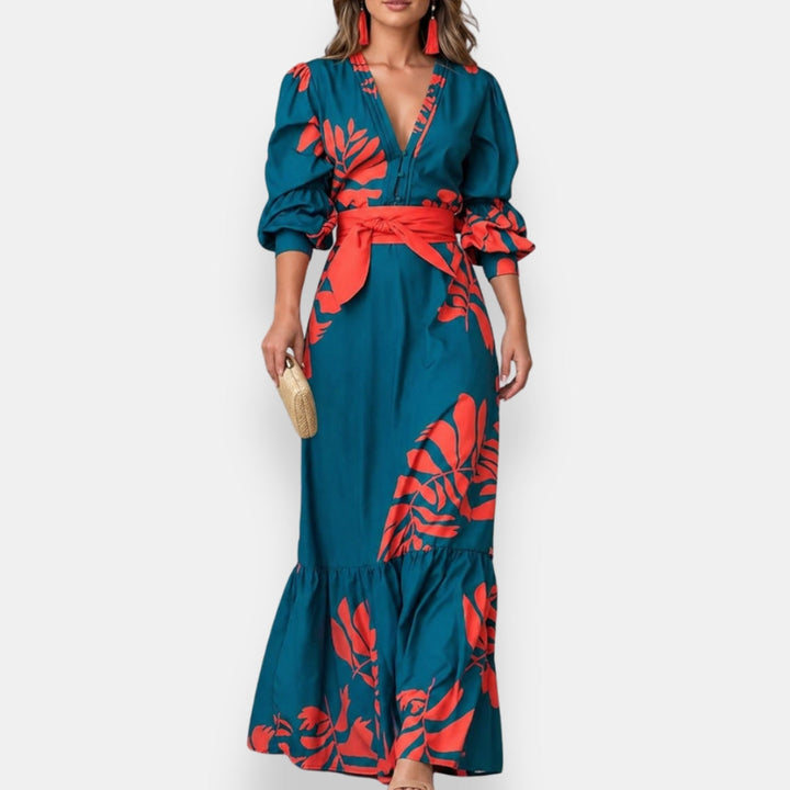 Nova | Tropical Floral Maxi Dress