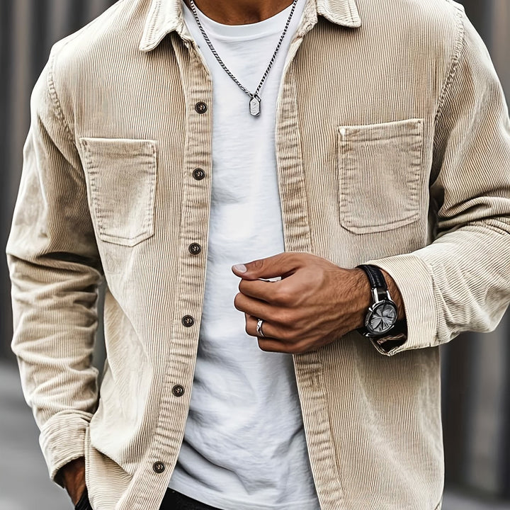 Brandon | Ribbed Textured Overshirt