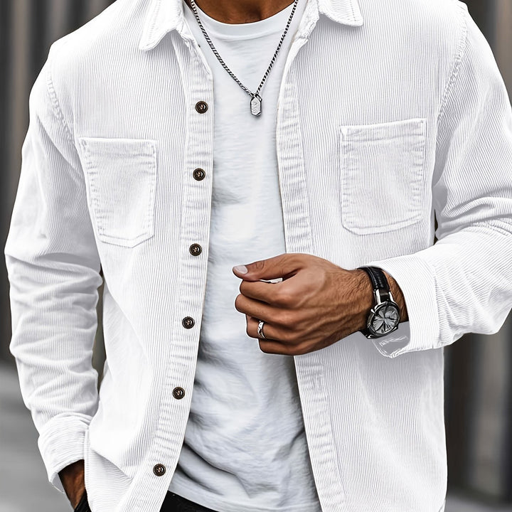 Brandon | Ribbed Textured Overshirt