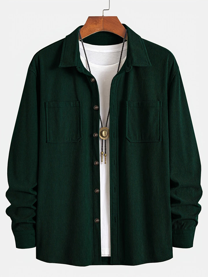 Brandon | Ribbed Textured Overshirt