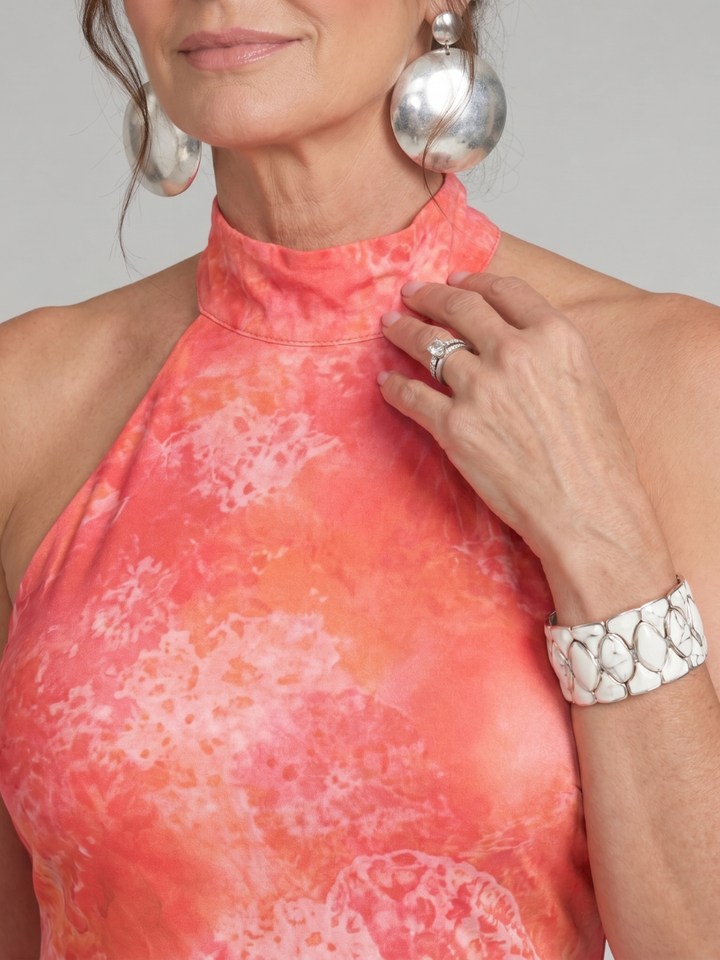 Coraline | Strapless Maxi Dress with Print
