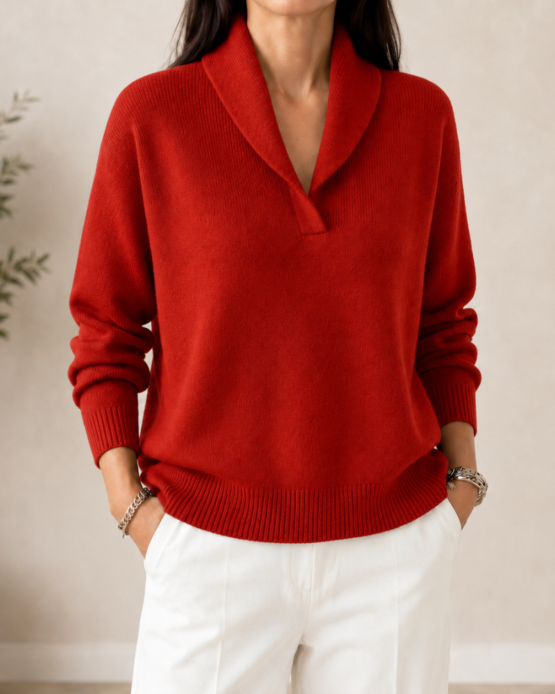 Selena | Soft V-Neck Jumper