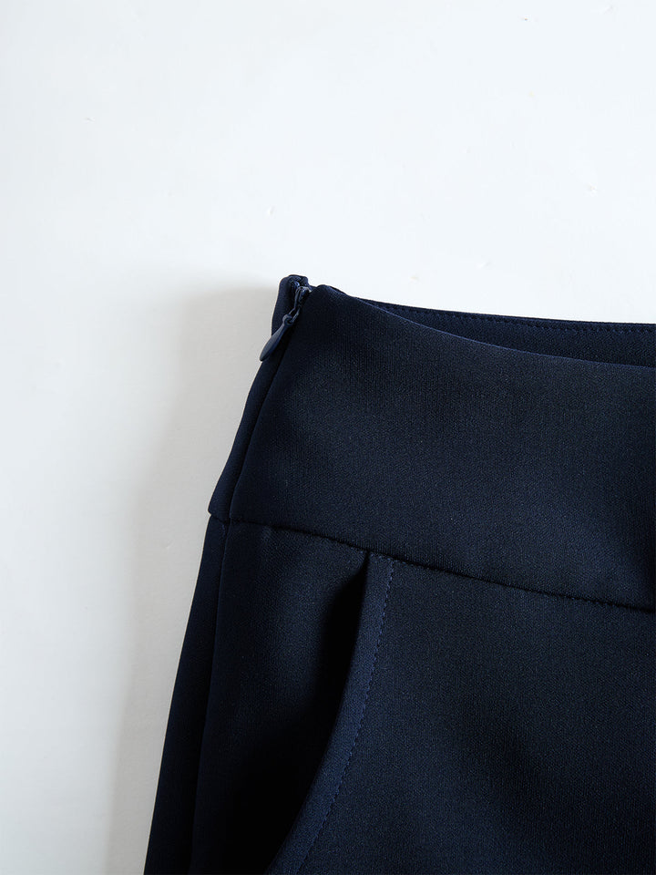 Billie | Black Chiffon Top And Wide Leg Pants Three Piece Set