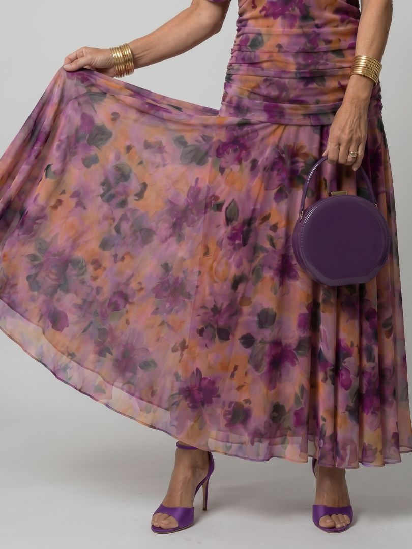 Calen | Airy Midi Dress with Bare Shoulders