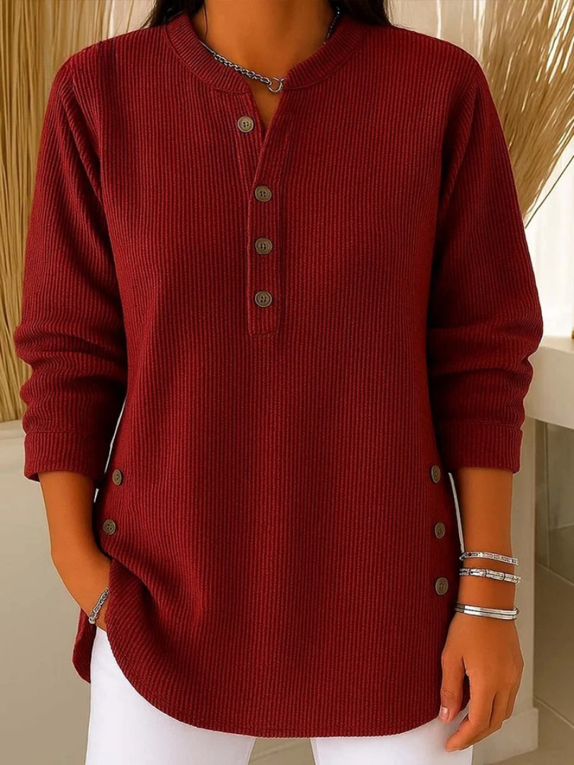 Evy | Button Henley-Tunic