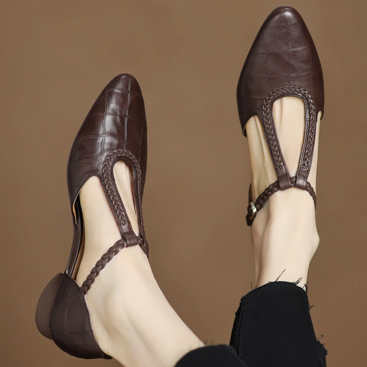Lily | Leather Mary Janes