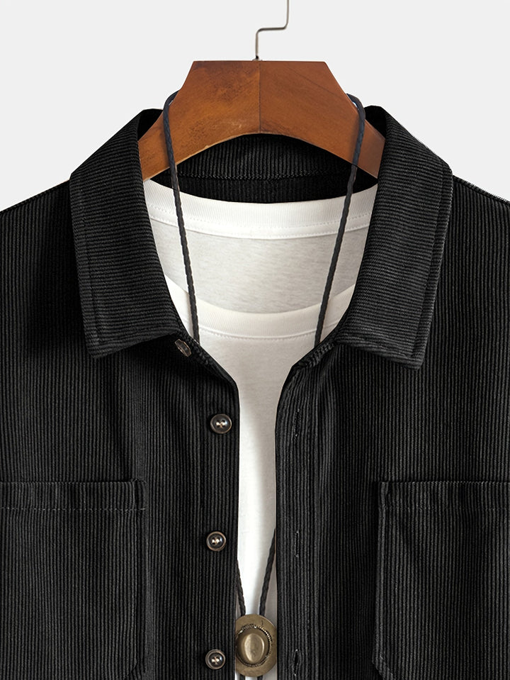 Brandon | Ribbed Textured Overshirt