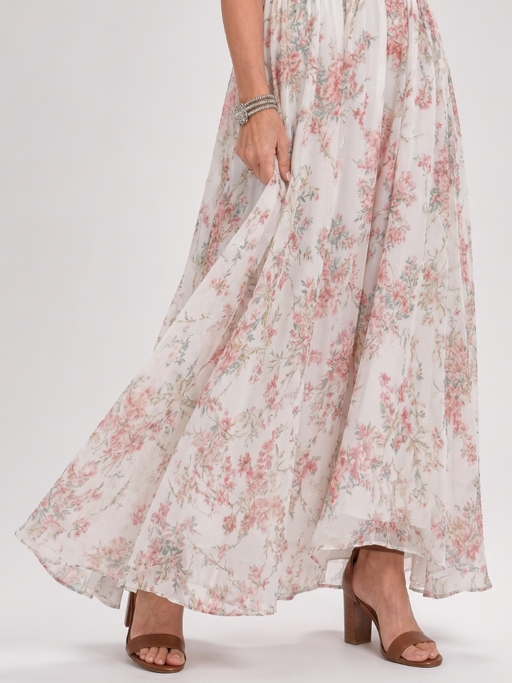 Guinevere | Midi Dress with Floral Print