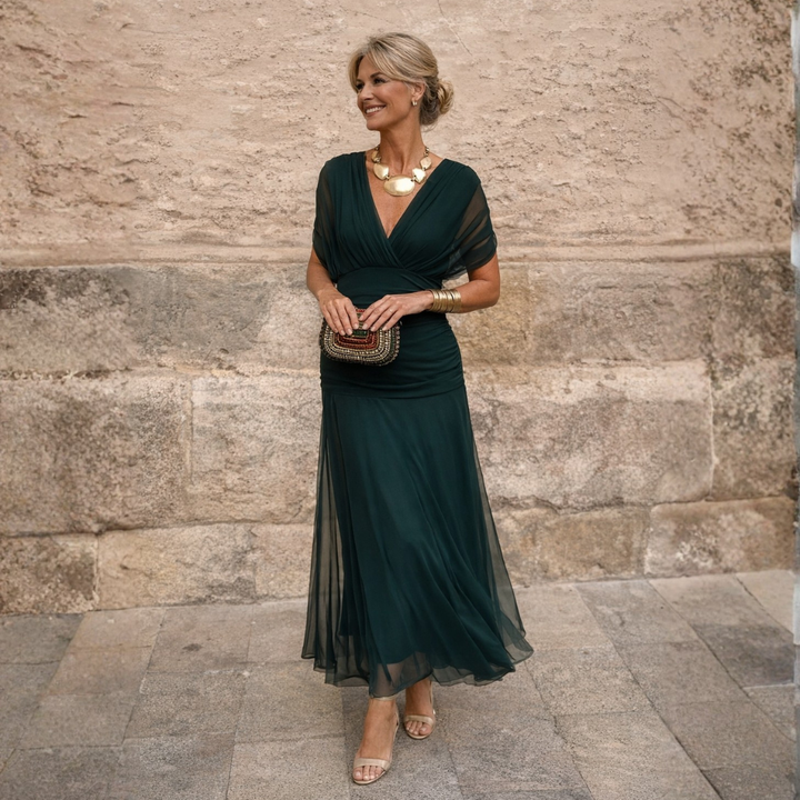 Marita | Off-Shoulder Maxi Dress