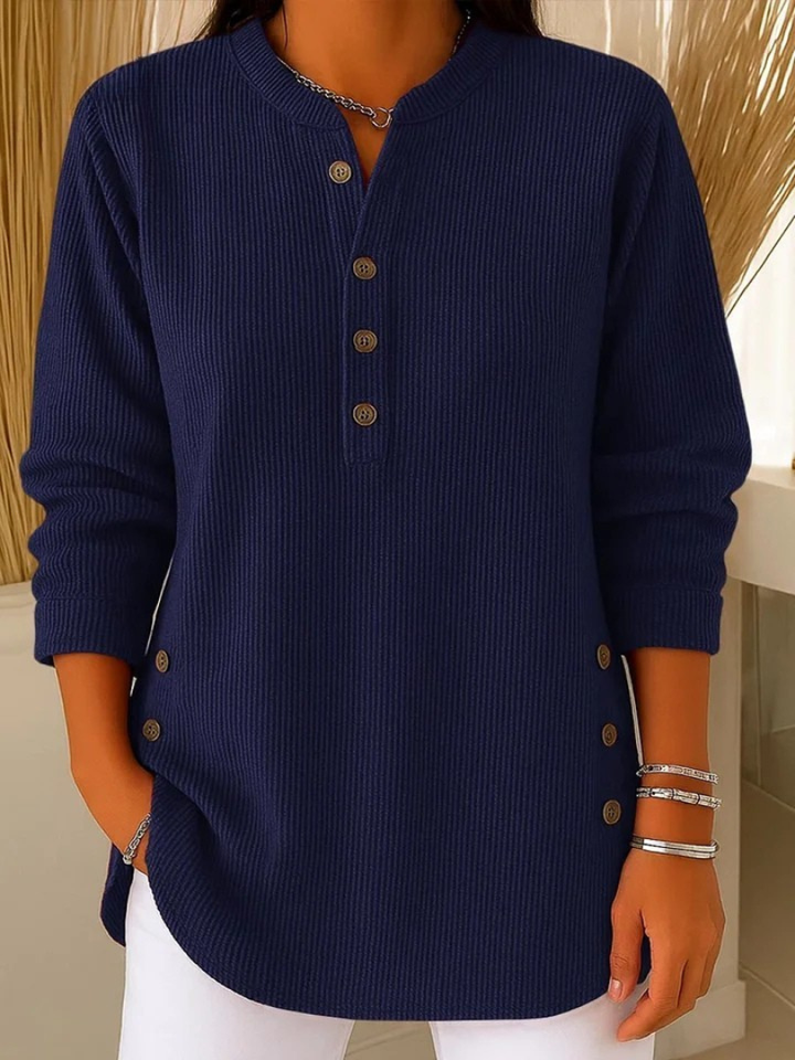 Evy | Button Henley-Tunic