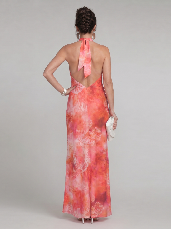 Coraline | Strapless Maxi Dress with Print