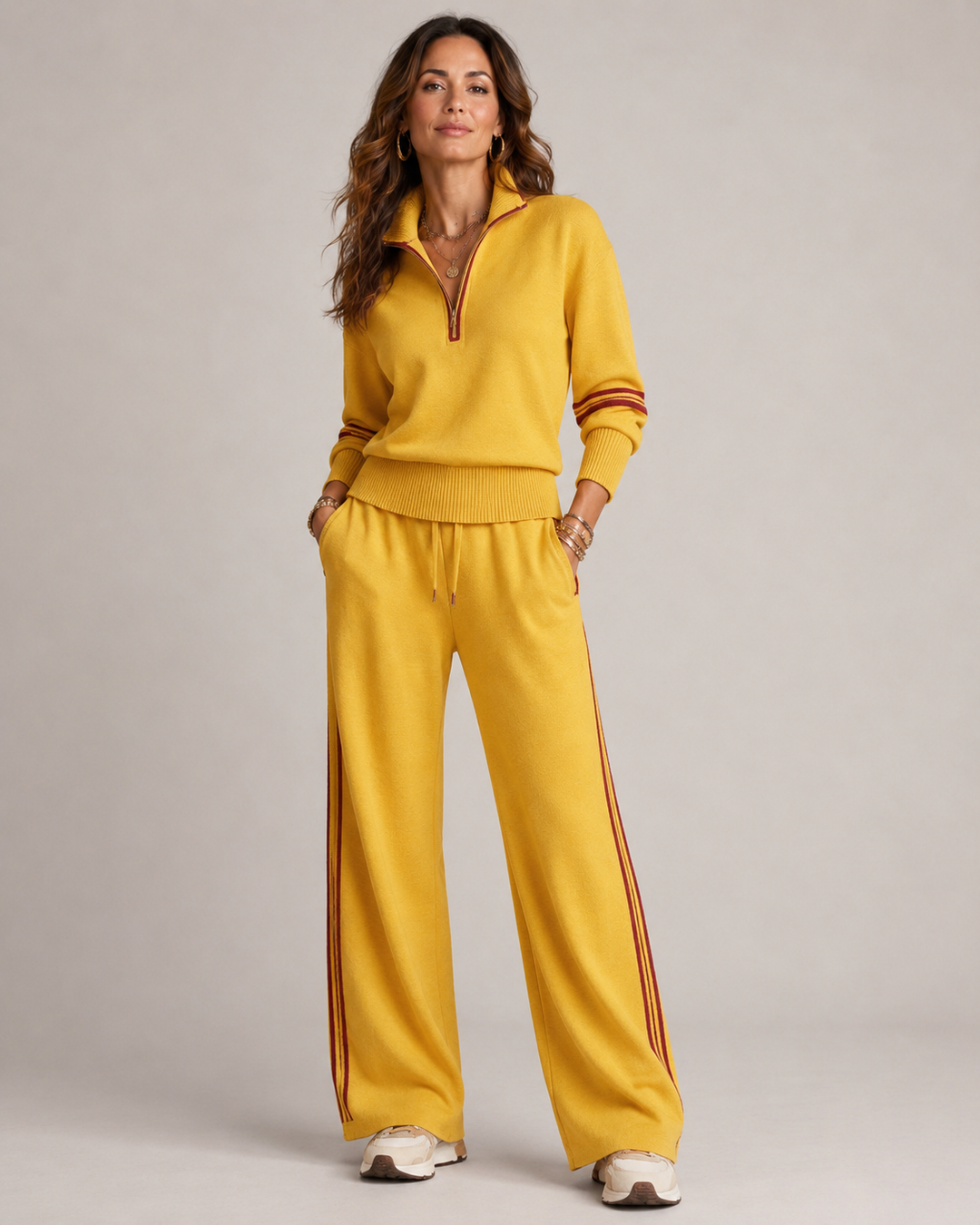 Séréna | Zip-Up Sweater Set