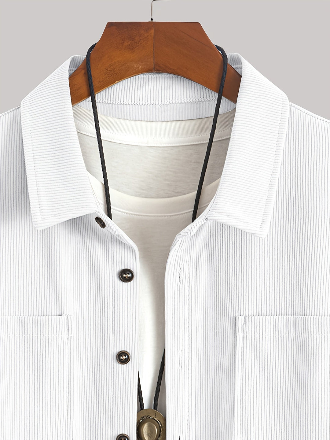 Brandon | Ribbed Textured Overshirt