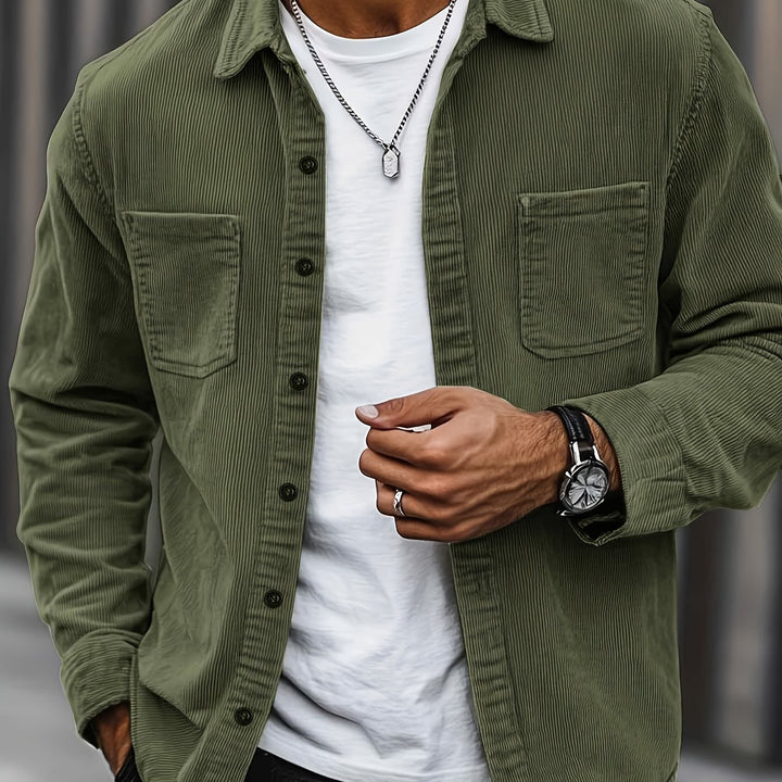 Brandon | Ribbed Textured Overshirt