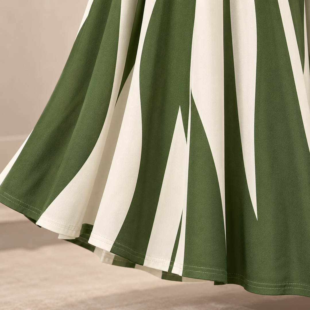 Lyra | Geometric Print Jacket And Maxi Dress Set