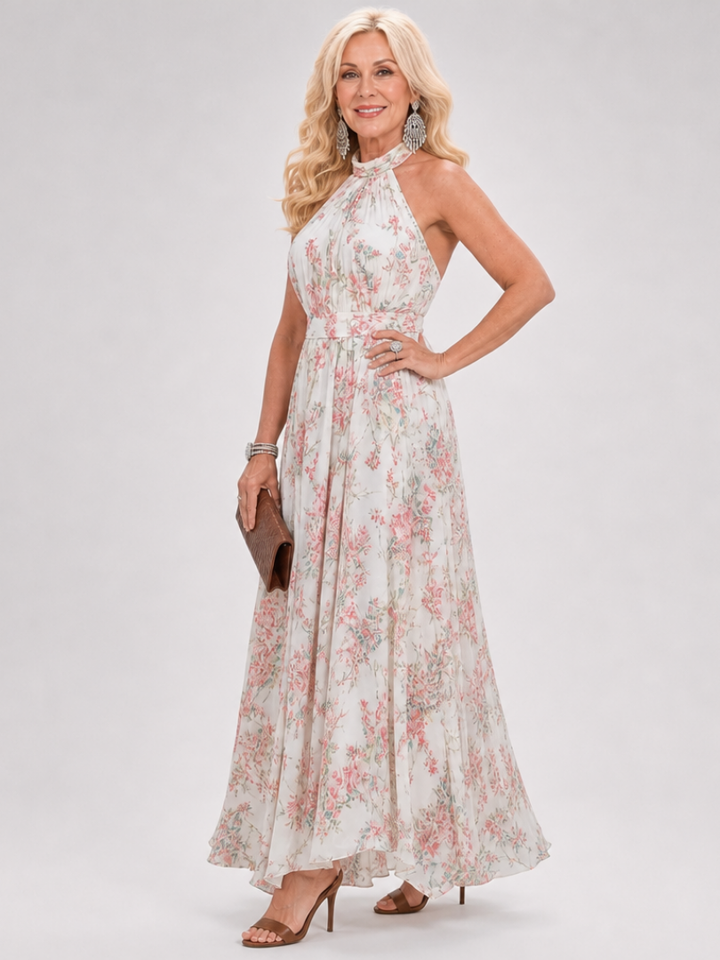 Guinevere | Midi Dress with Floral Print
