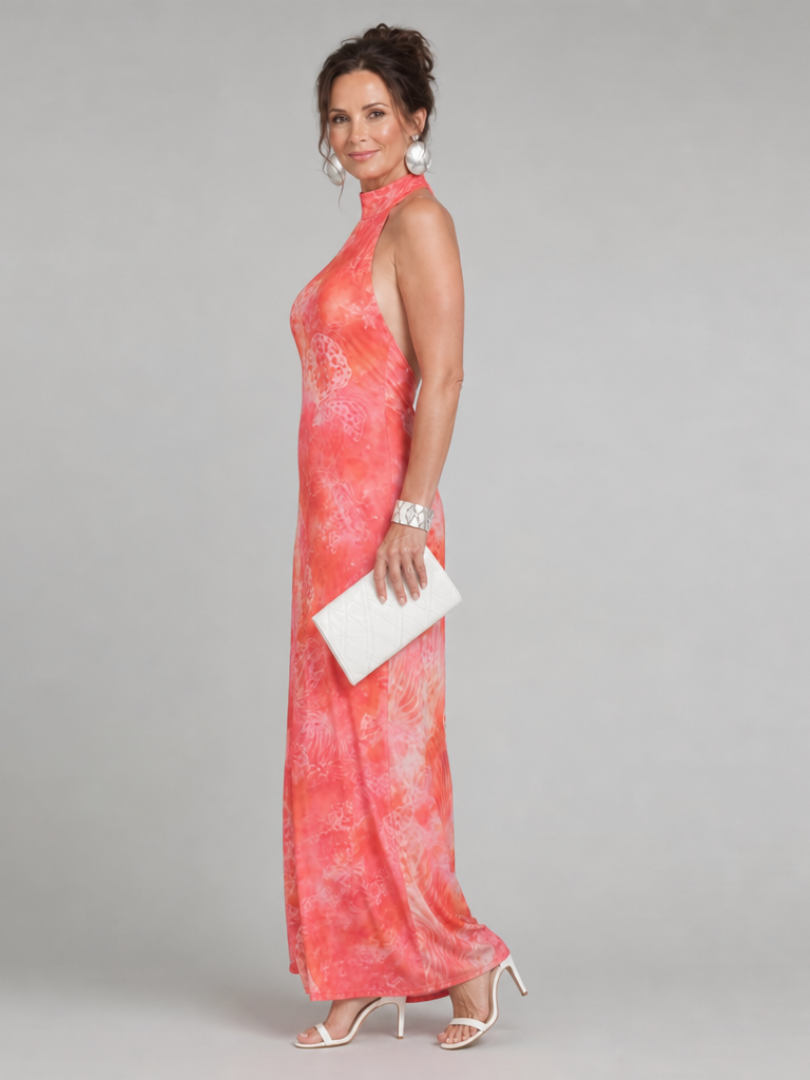 Coraline | Strapless Maxi Dress with Print