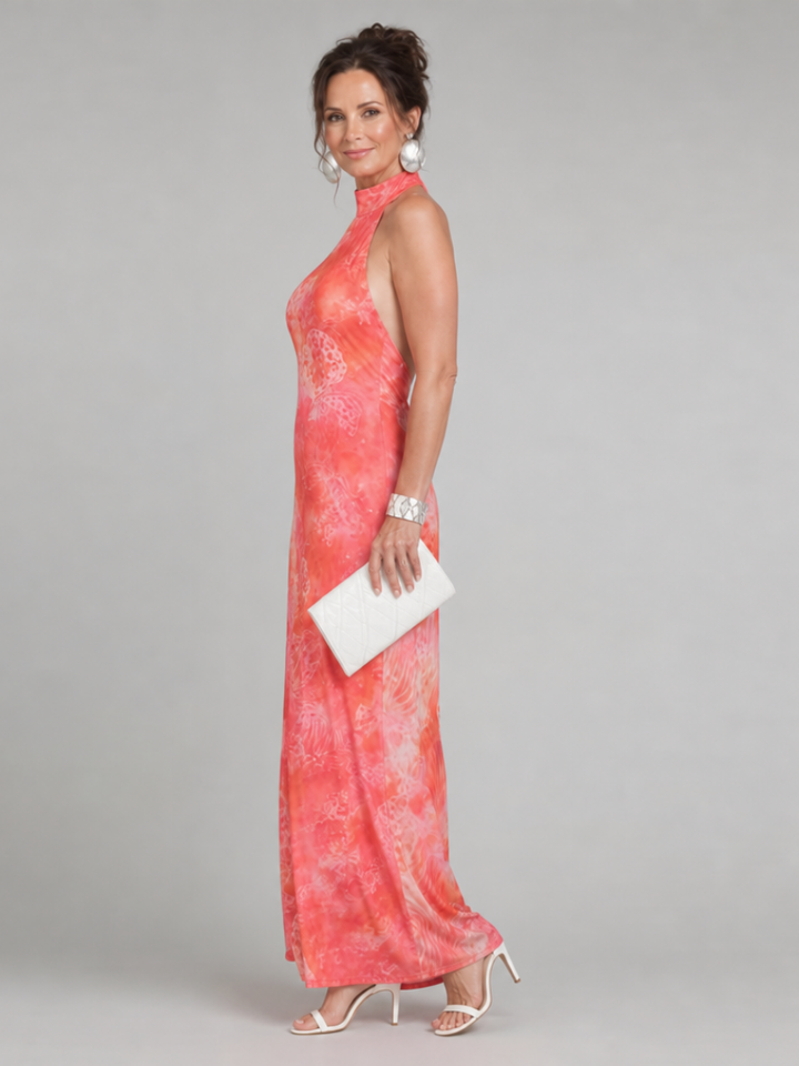 Coraline | Strapless Maxi Dress with Print