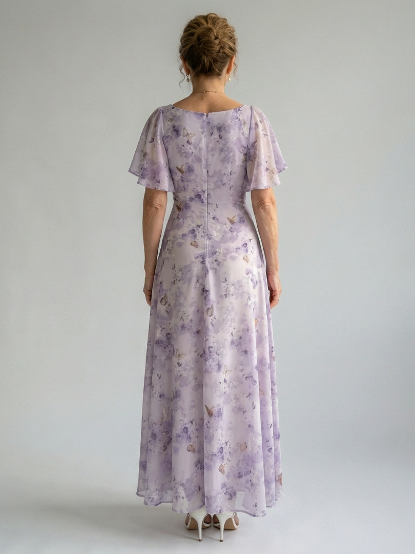Vaelis | Midi Dress with Flared Sleeves