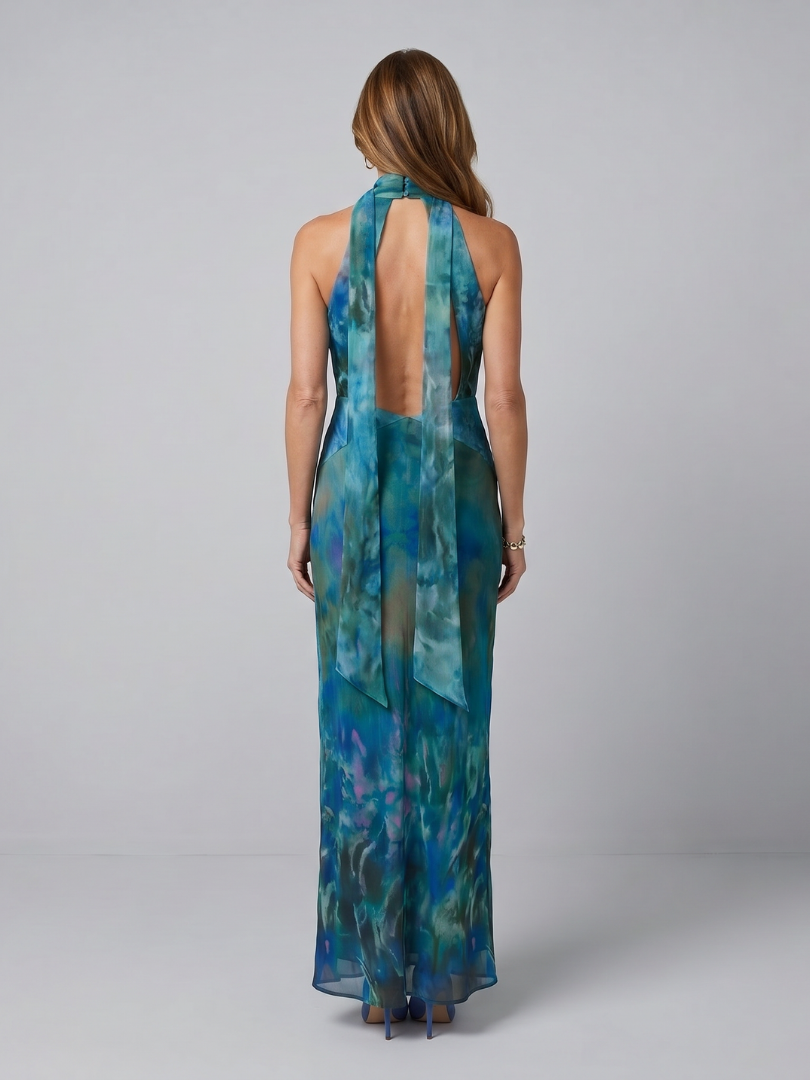 Juniper | Sleeveless Maxi Dress with Keyhole Neckline
