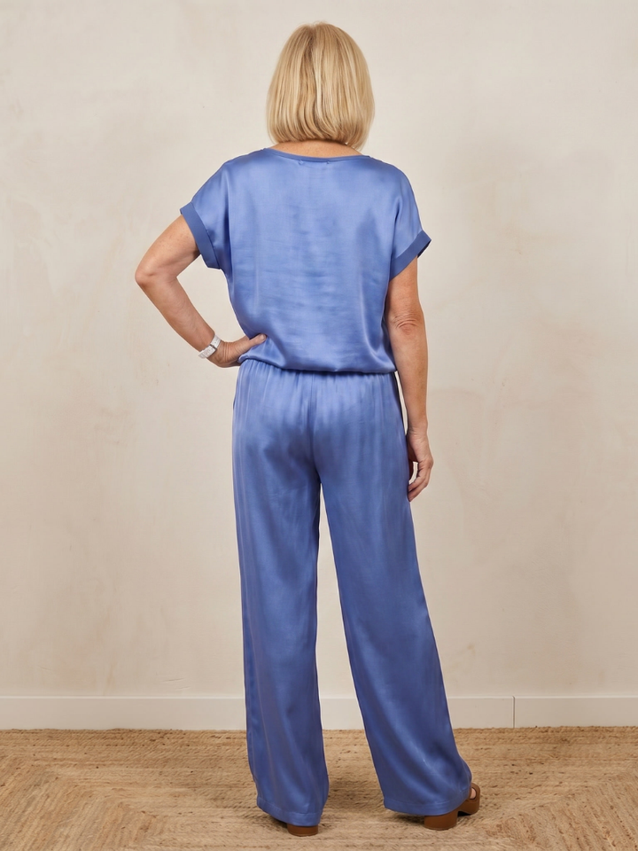 Shiloh | Short Sleeve Drawstring Waist Pants Set