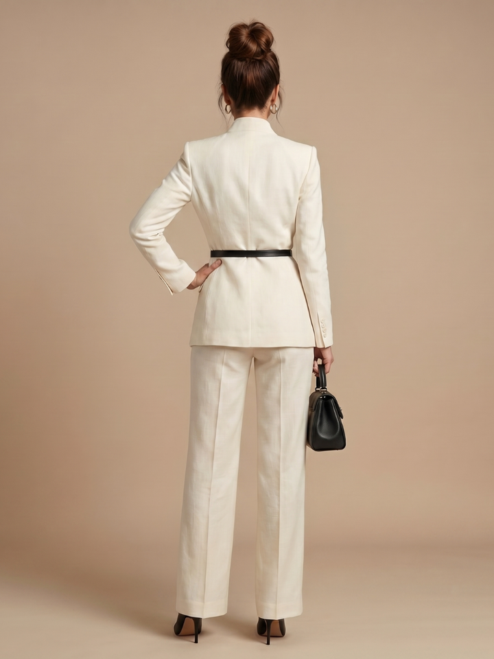 Delta | Structured Stand Collar Tailored Suit