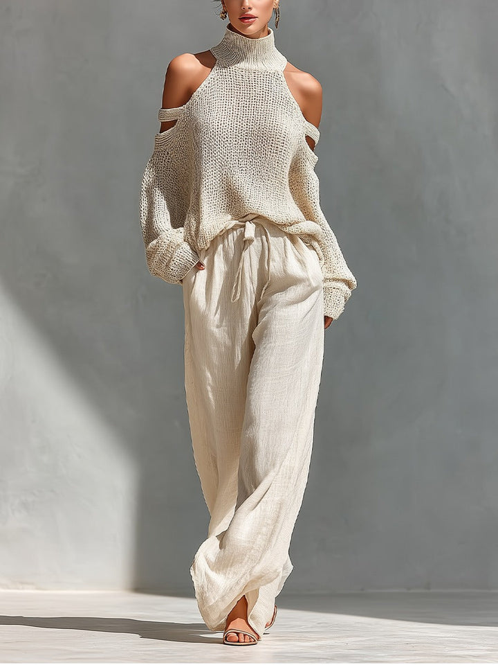 Anthea | Relaxed Cold-Shoulder Two-Piece Set