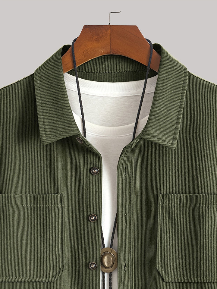 Brandon | Ribbed Textured Overshirt
