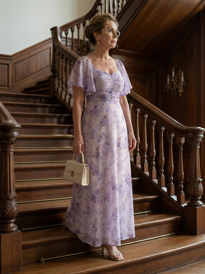 Vaelis | Midi Dress with Flared Sleeves