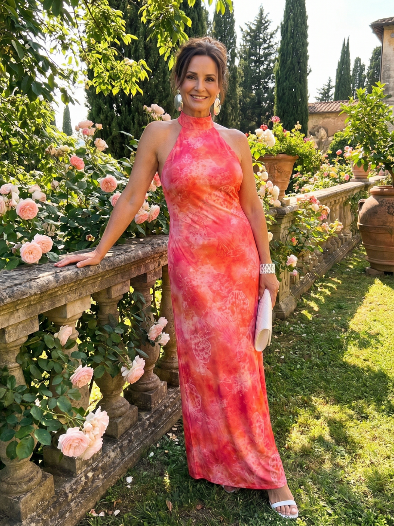 Coraline | Strapless Maxi Dress with Print
