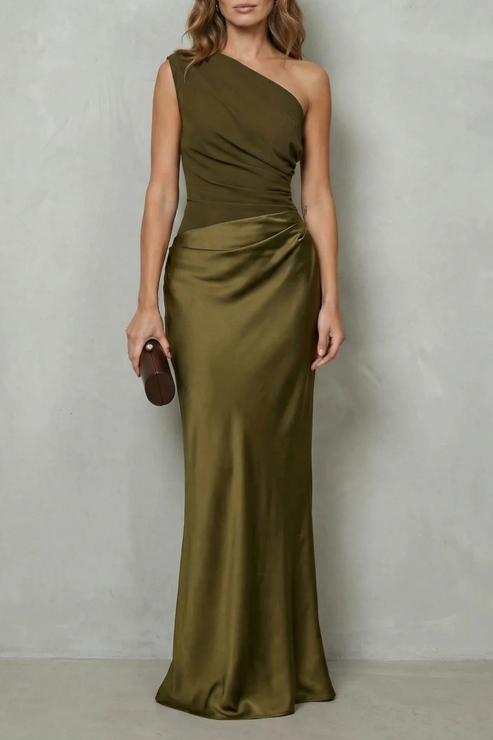 Sophia | Asymmetric Satin Dress