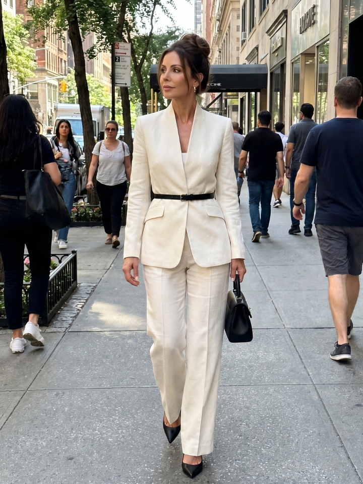 Delta | Structured Stand Collar Tailored Suit