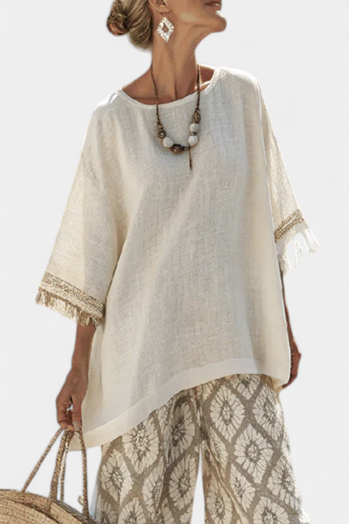 Alverra | Sophisticated Top &amp; Casual Pants Set