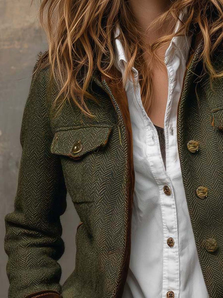 Romina | Heritage Herringbone Jacket