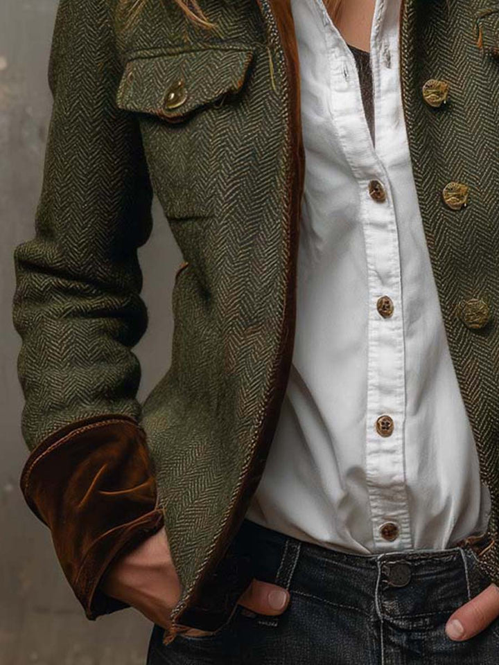 Romina | Heritage Herringbone Jacket
