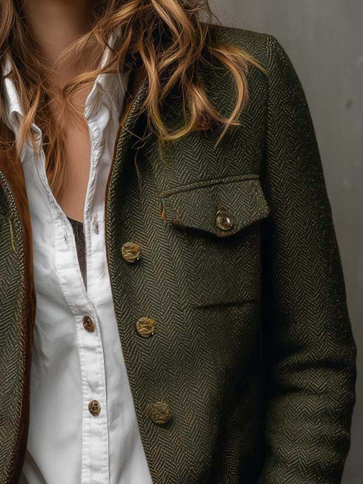 Romina | Heritage Herringbone Jacket