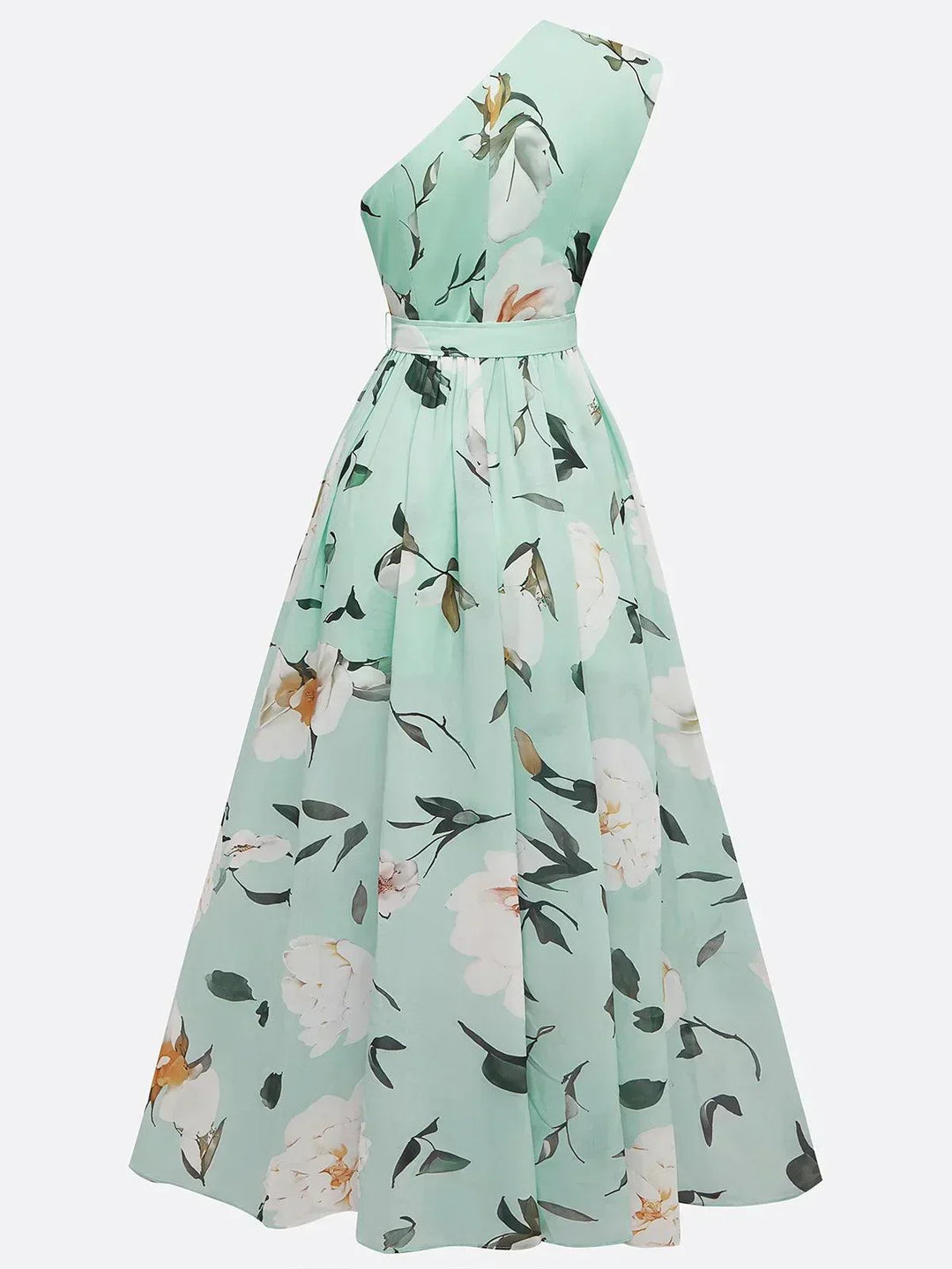 Julie | Chiffon Floral Chiffon Green Chiffon Maxi Dress